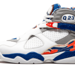 Air Jordan 8 Retro Q23 Quinten Richardson PE WHITE/BLUE RIBBON-ORANGE FLASH