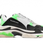 Balenciaga Triple S TRAINERS - White / Black / Neon