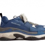 Balenciaga Triple S Trainers Navy Gray