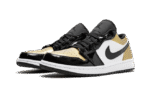 Air Jordan 1 Low Gold Toe BLACK - Image 2