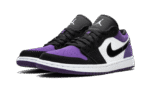 Air Jordan 1 Low - Court Purple WHITE/BLACK-COURT PURPLE - Image 3