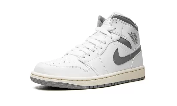 large_30323_4891.webp Air Jordan 1 Mid White Stealth Grey - Image 4