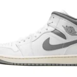 Air Jordan 1 Mid White Stealth Grey