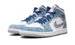 Air Jordan 1 Mid SE French Blue - Image 2