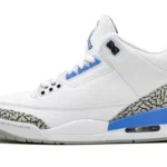 Air Jordan 3 Retro - UNC White/Valor Blue-Tech